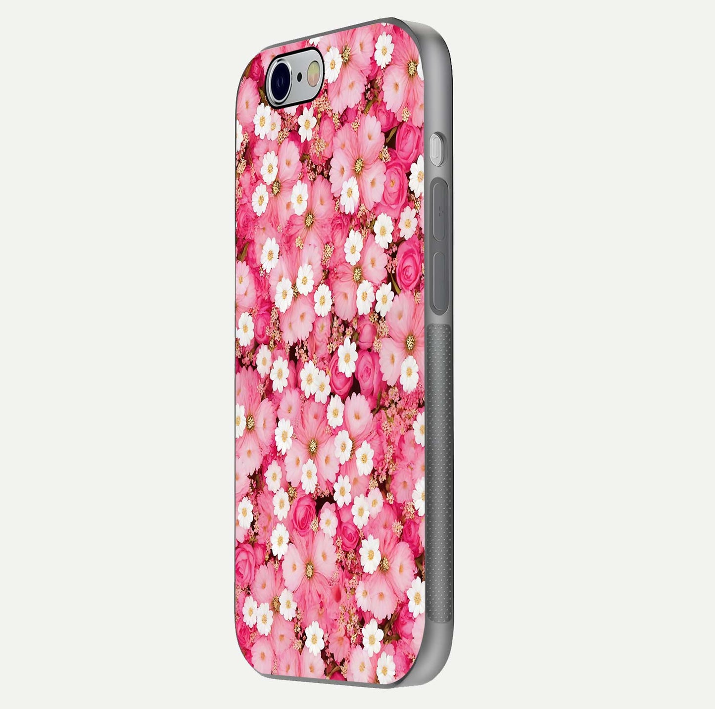 Pink Daisy Bliss Glass Case For iPhone 6