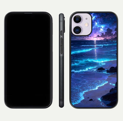 Classic Damn Look Glass Case for iPhone 11 dual-view layout showing design clarity and glass polish
