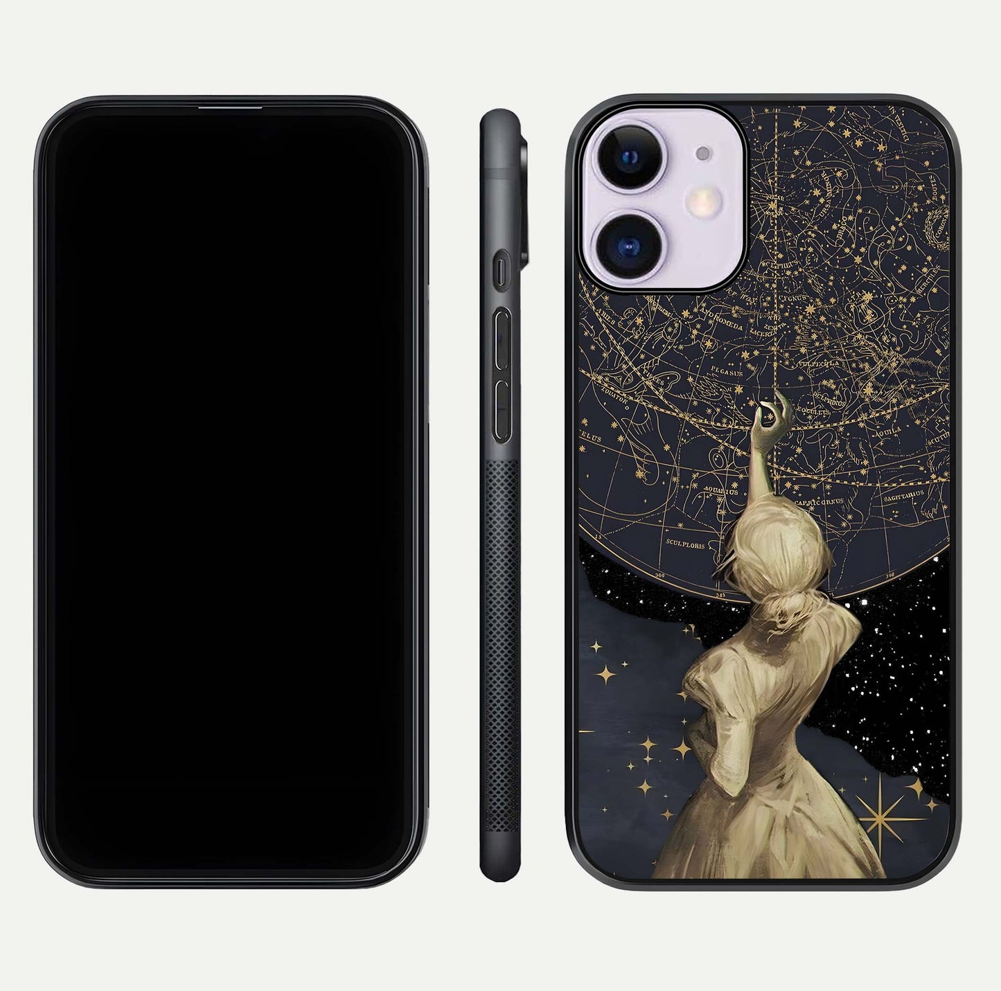 Taylor Swift Girl Glass Case for iPhone 11 front & back layout showing clean edge and vivid print