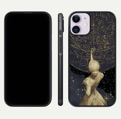 Taylor Swift Girl Glass Case for iPhone 11 front & back layout showing clean edge and vivid print