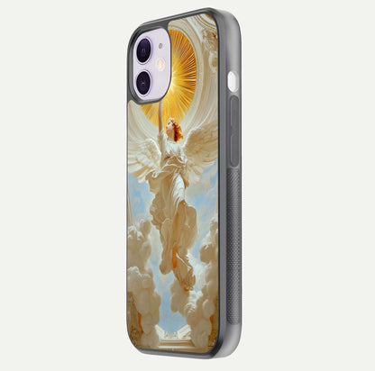 Divine Light Angel Glass Case for iPhone 11 side-angle image capturing reflection shine and edge finish