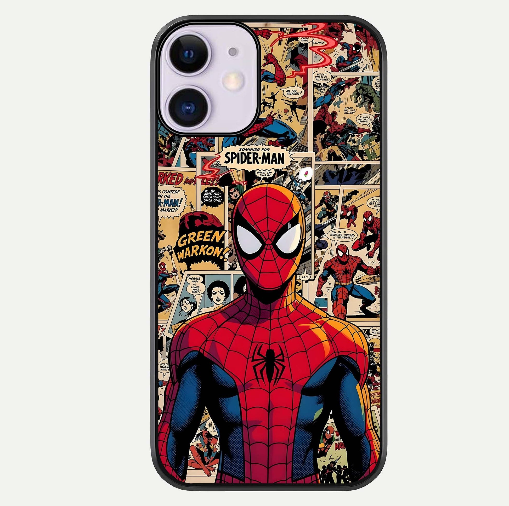Aesthetic Spider Glass Case For iPhone 16 Pro by Custom World