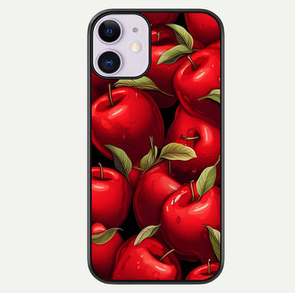 Apple Pattern Glass Case For iPhone 11 by Custom World