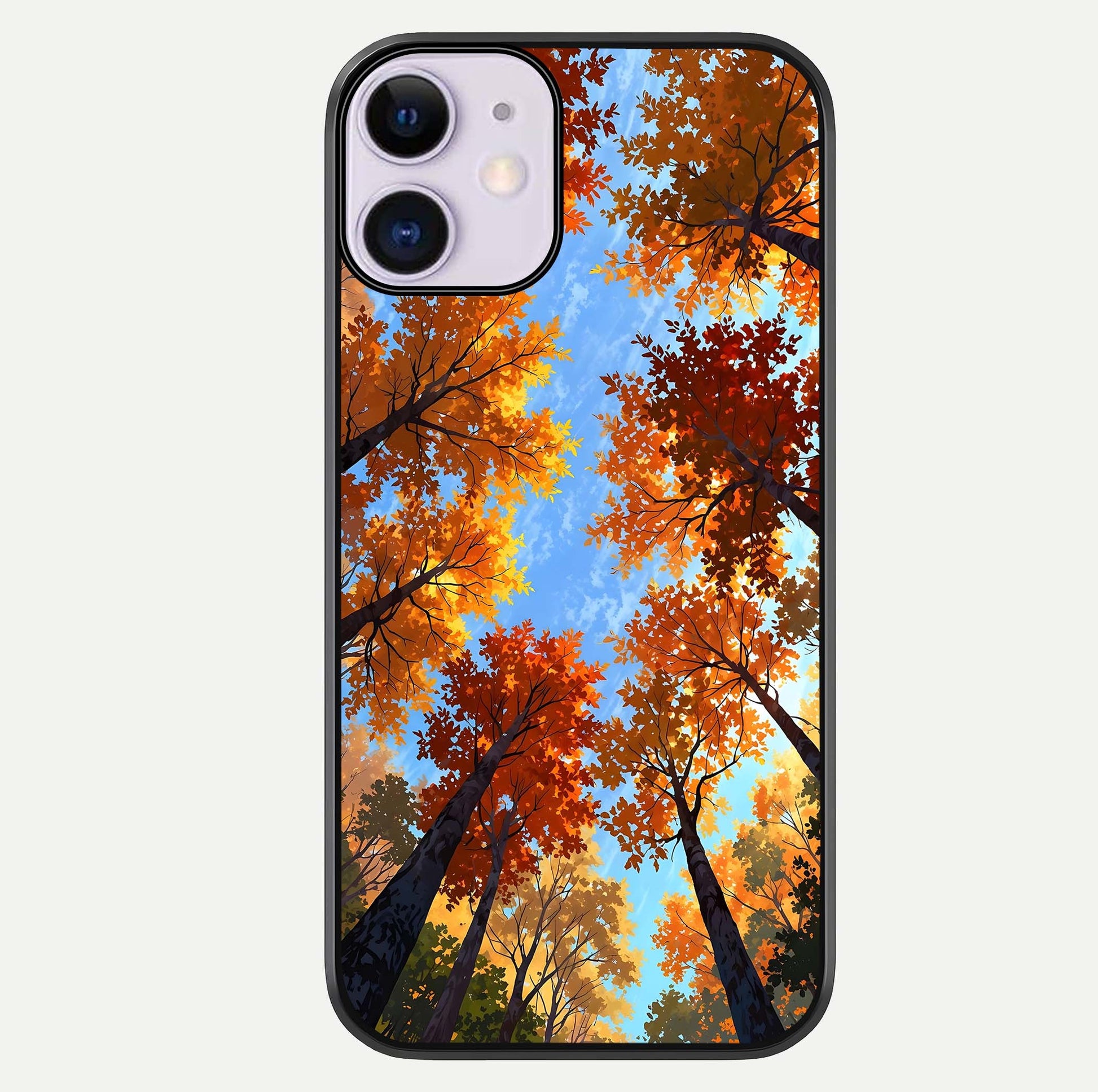 Autumn Sky Rise Glass Case For iPhone 11 by Custom World