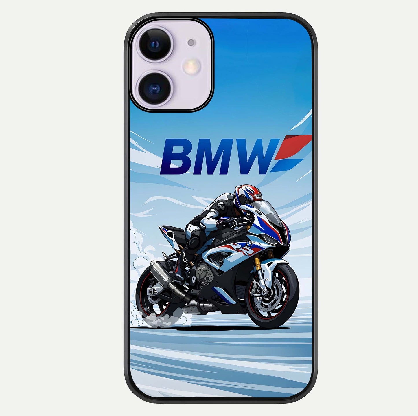BMW Power Drift Glass Case For iPhone 11 by Custom World