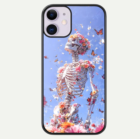 Bloom Beyond Bones Glass Case For iPhone 11 by Custom World