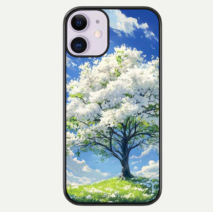 Blossom Sky Serenity Glass Case For iPhone 11 by Custom World