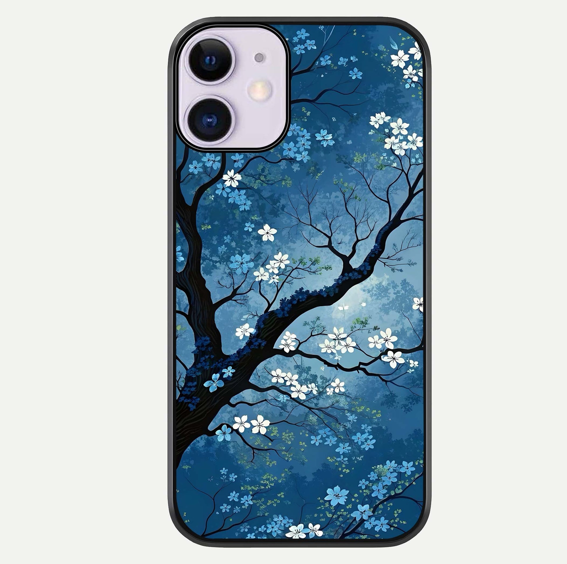 Blue Tree Serenity Glass Case For iPhone 11 by Custom World