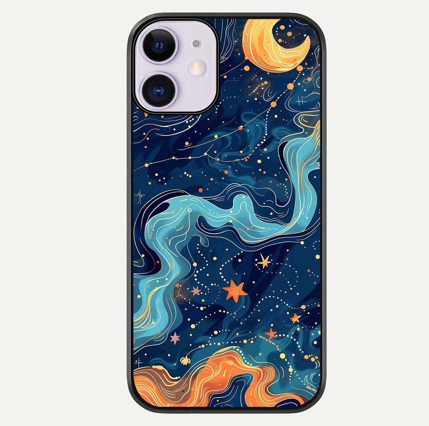 Celestial Dream Flow Glass Case For iPhone 11 by Custom World