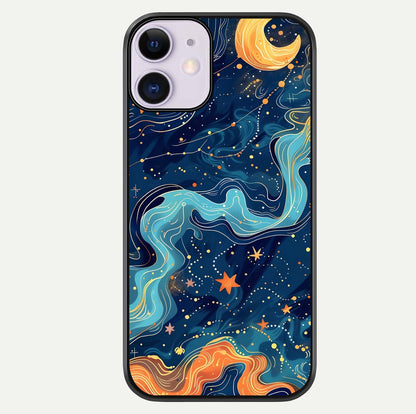 Celestial Dream Flow Glass Case For iPhone 11 by Custom World
