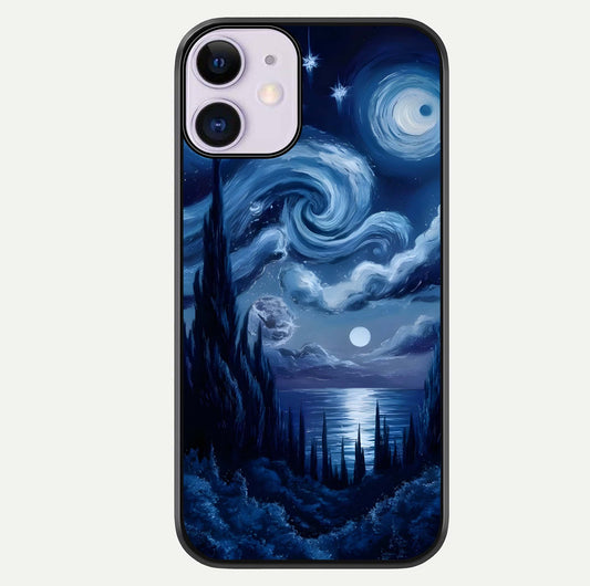 Celestial Dream Van Gogh Glass Case For iPhone 11 by Custom World