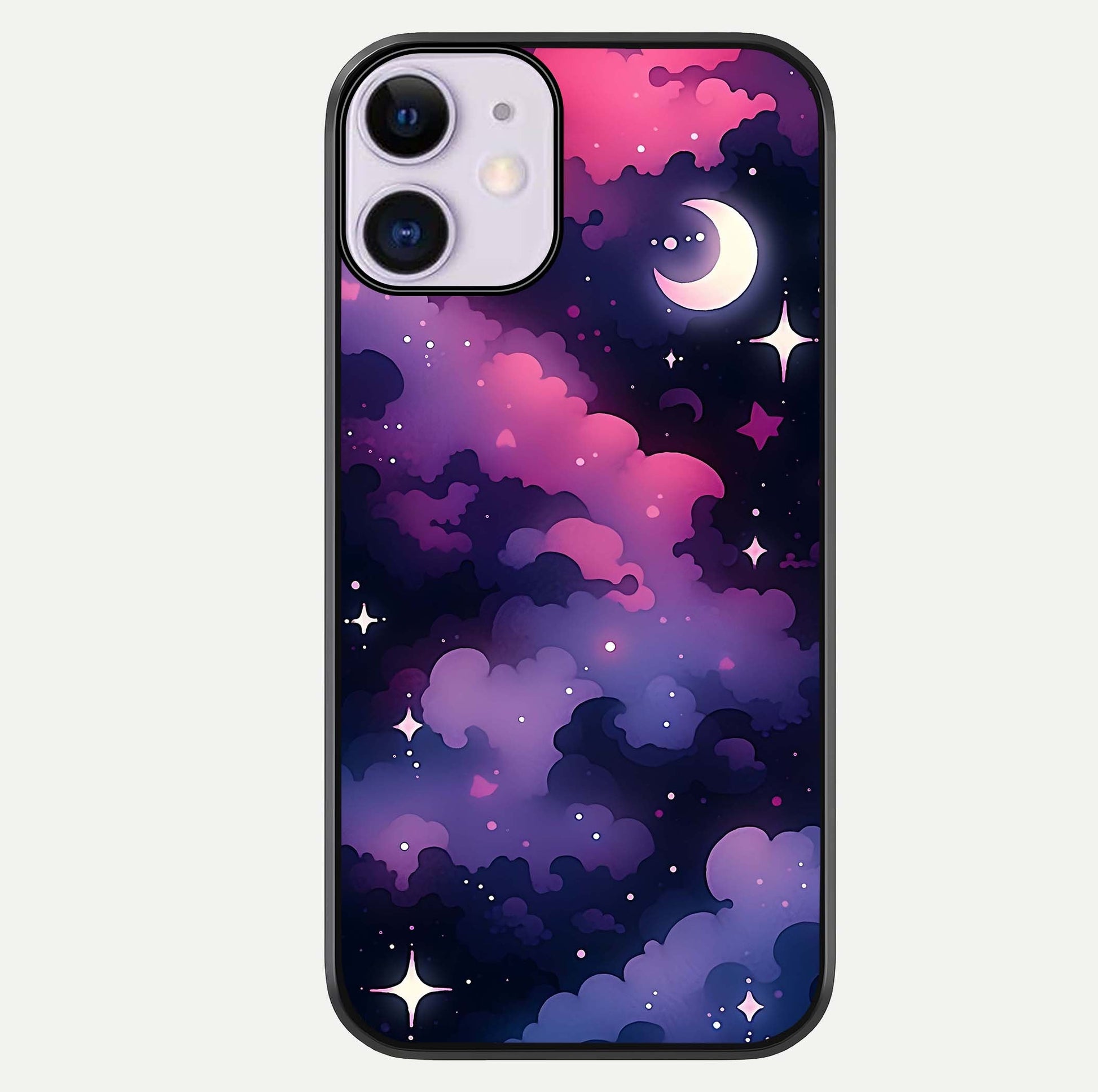 Celestial Moon Magic Glass Case For iPhone 11 by Custom World