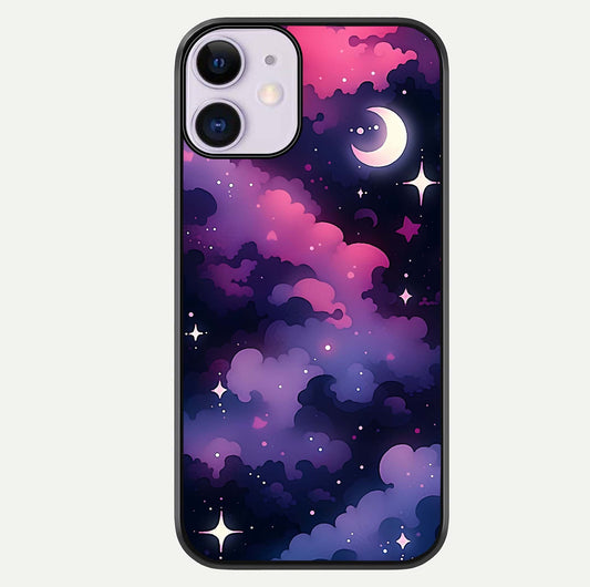 Celestial Moon Magic Glass Case For iPhone 11 by Custom World