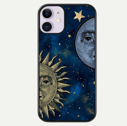 Celestial Moon With Sun Glass Case For iPhone 11 by Custom World