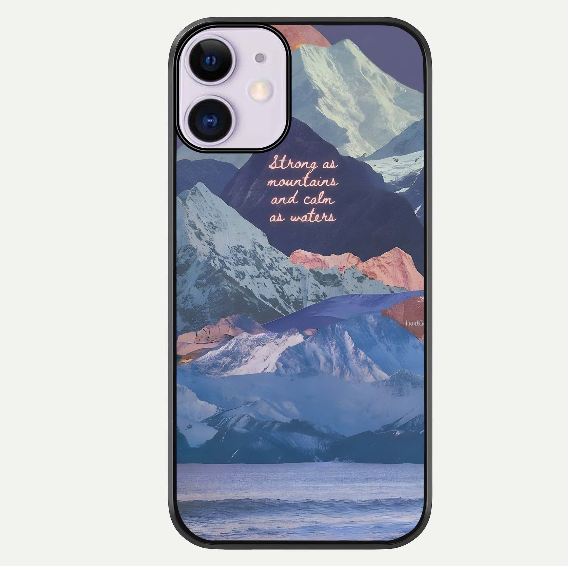 Celestial Mountain Calm Glass Case For iPhone 11 by Custom World