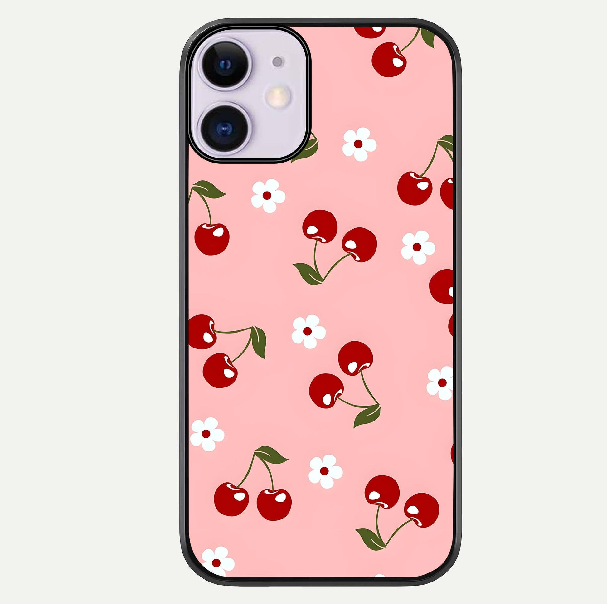 Cherry Love Mood Glass Case For iPhone 11 by Custom World