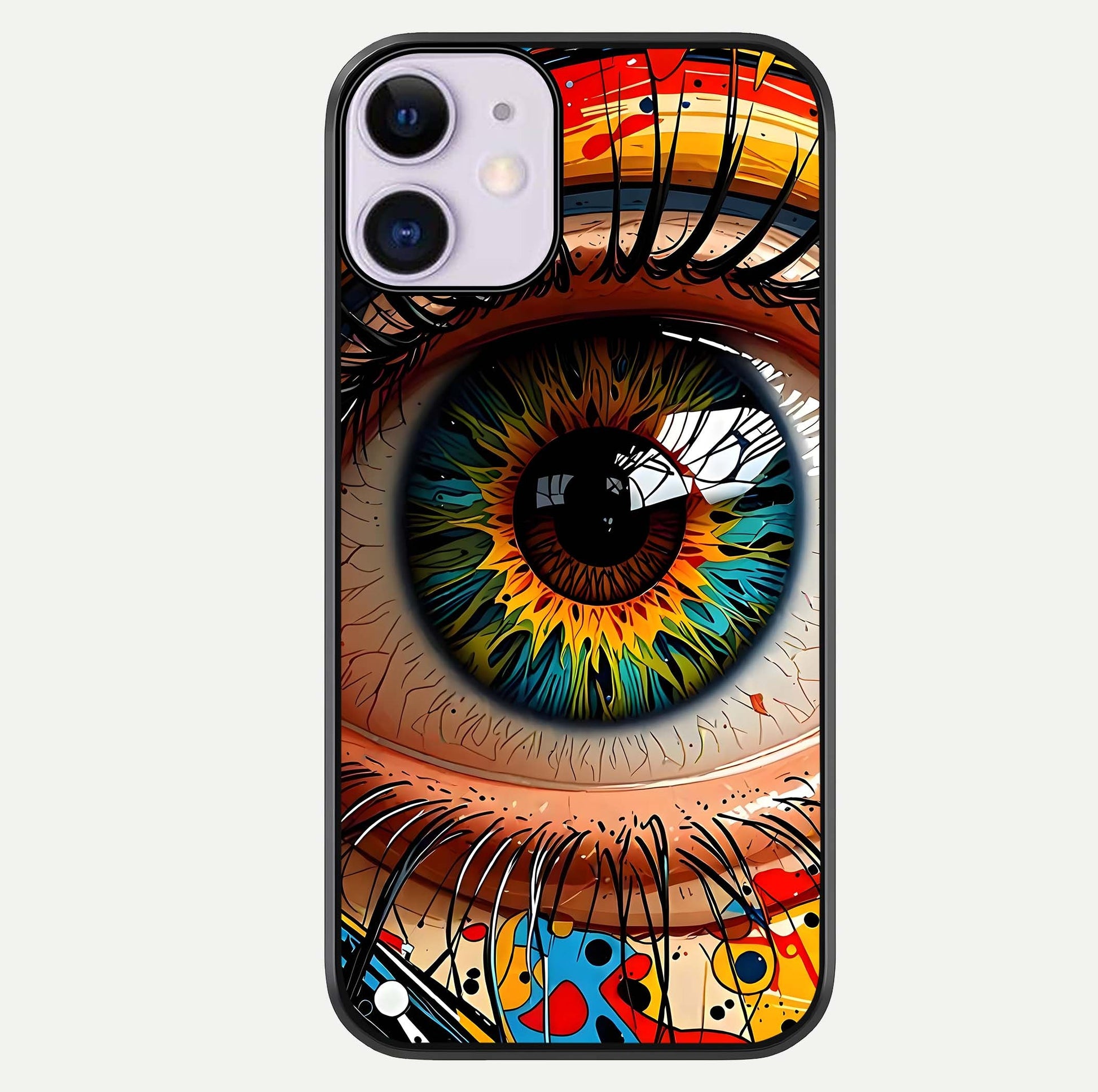 Colorful Eye Glass Case For iPhone 11 by Custom World