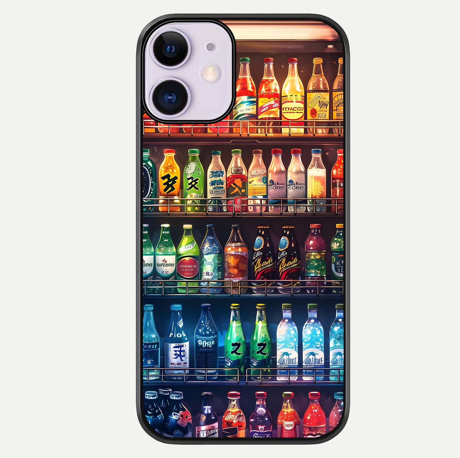 Colorful Soda Bottles Glass Case For iPhone 11 by Custom World