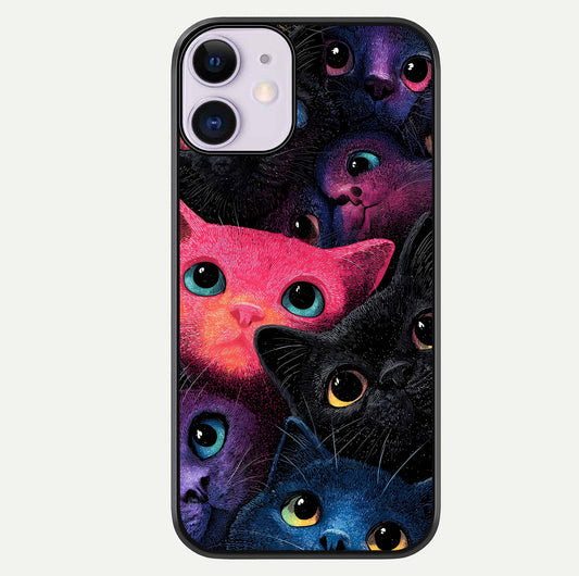 Cosmic Cats Dreams Glass Case For iPhone 11 by Custom World