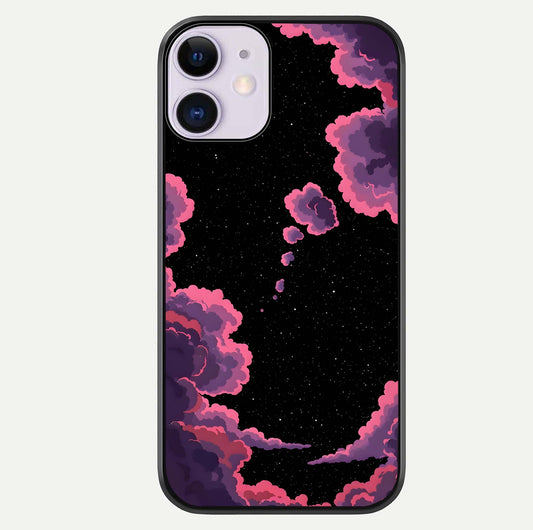 Cosmic Cloud Journey Glass Case For iPhone 11 by Custom World