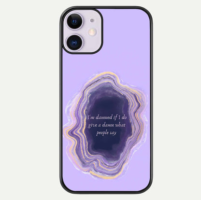 Damned People Quote Glass Case For iPhone 11 by Custom World
