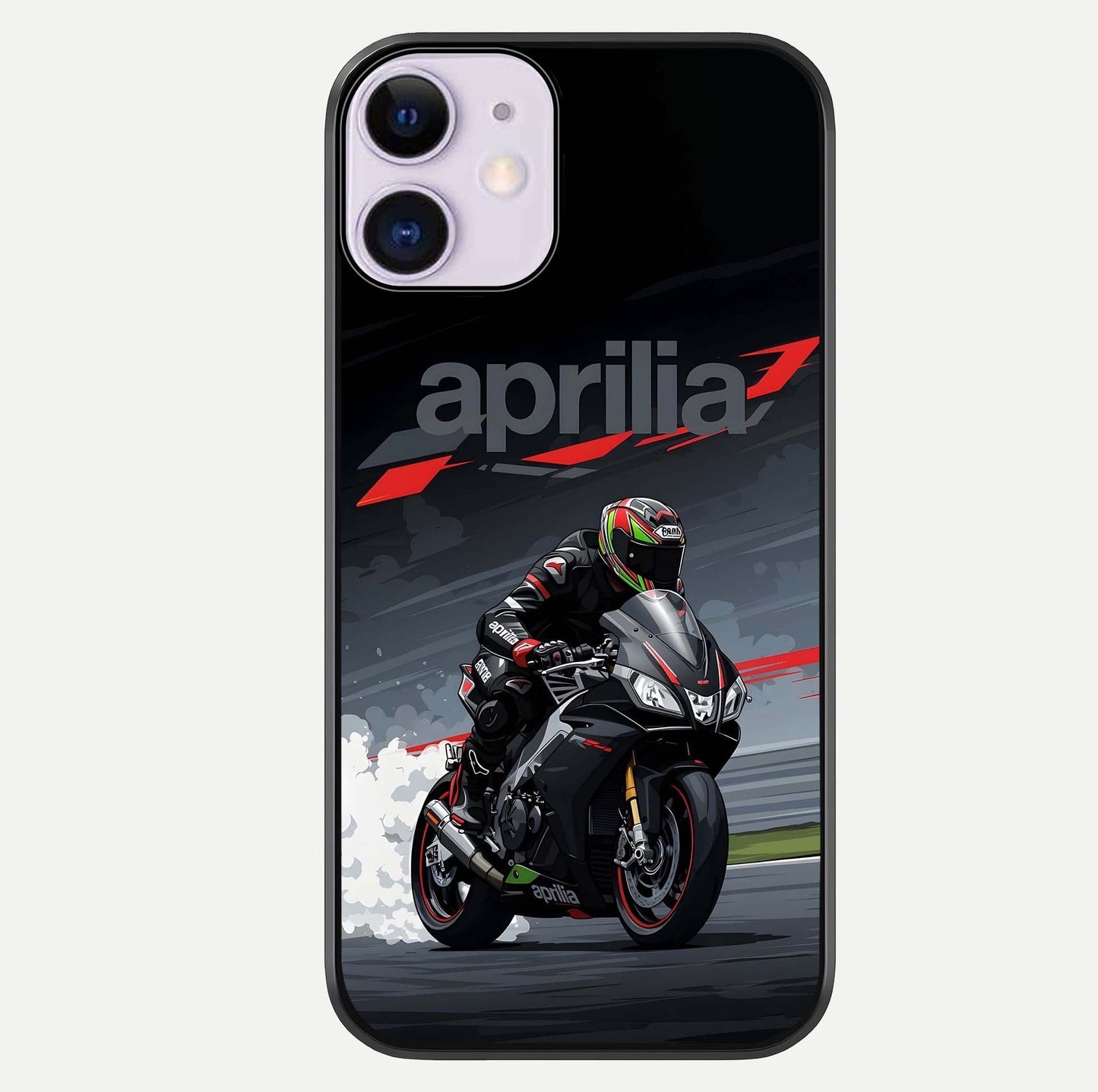 Dark Aprilla Glass Case For iPhone 11 by Custom World