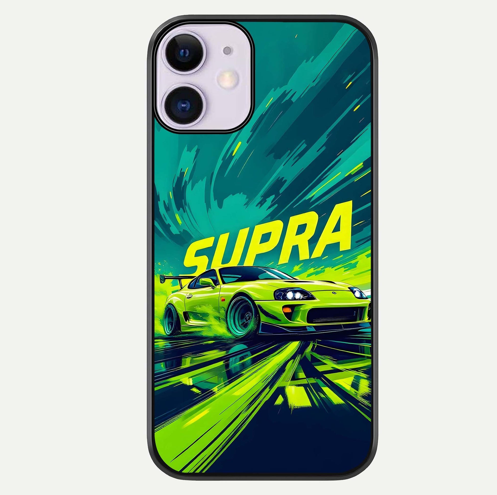 Electric Supra Thunder Glass Case For iPhone 11 by Custom World