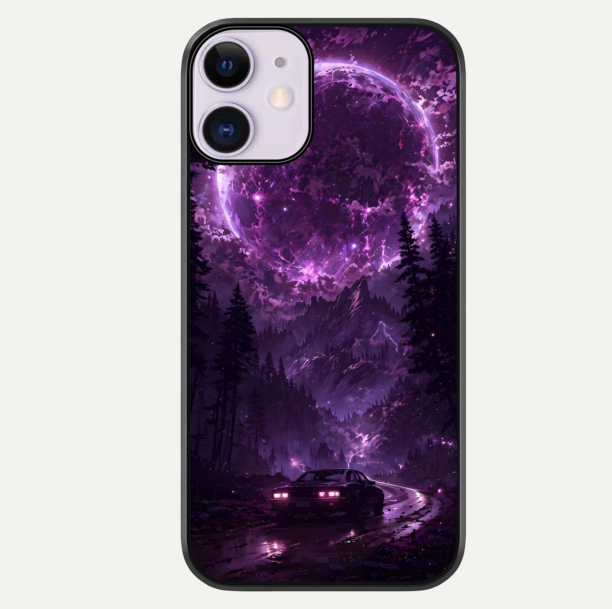 Eternal Cosmic Drive Glass Case For iPhone 11 by Custom World