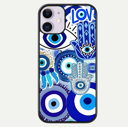 Evil Eyes Dream Glass Case For iPhone 11 by Custom World