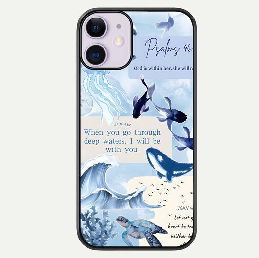 Faithful Ocean Promise Glass Case For iPhone 11 by Custom World