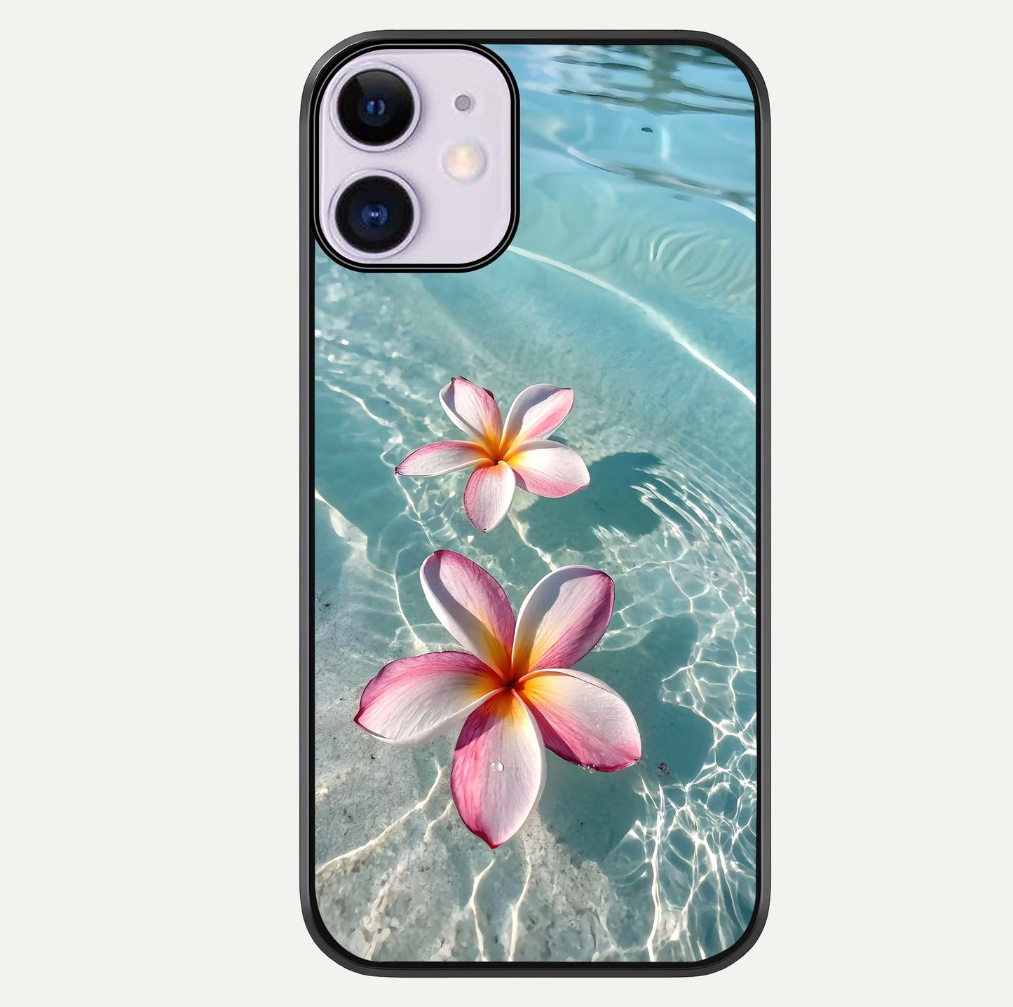 Floating Bloom Bliss Glass Case For iPhone 11 by Custom World