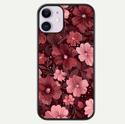 Flower Blush Bloom Glass Case For iPhone 11 by Custom World