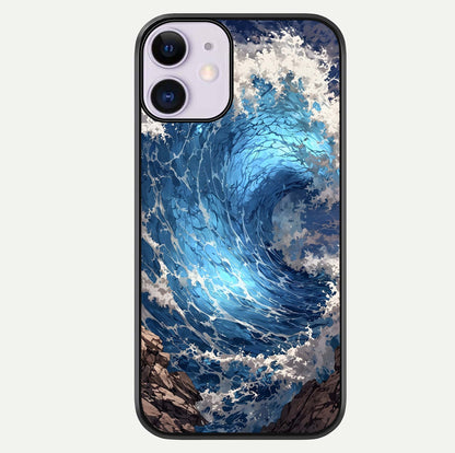 Giant Ocean Wave Glass Case For iPhone 11 by Custom World