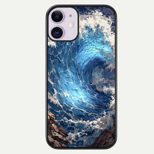 Giant Ocean Wave Glass Case For iPhone 11 by Custom World