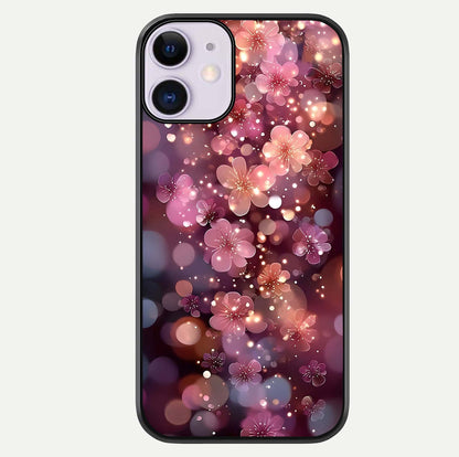 Glowing Petal Bliss Glass Case For iPhone 11 by Custom World