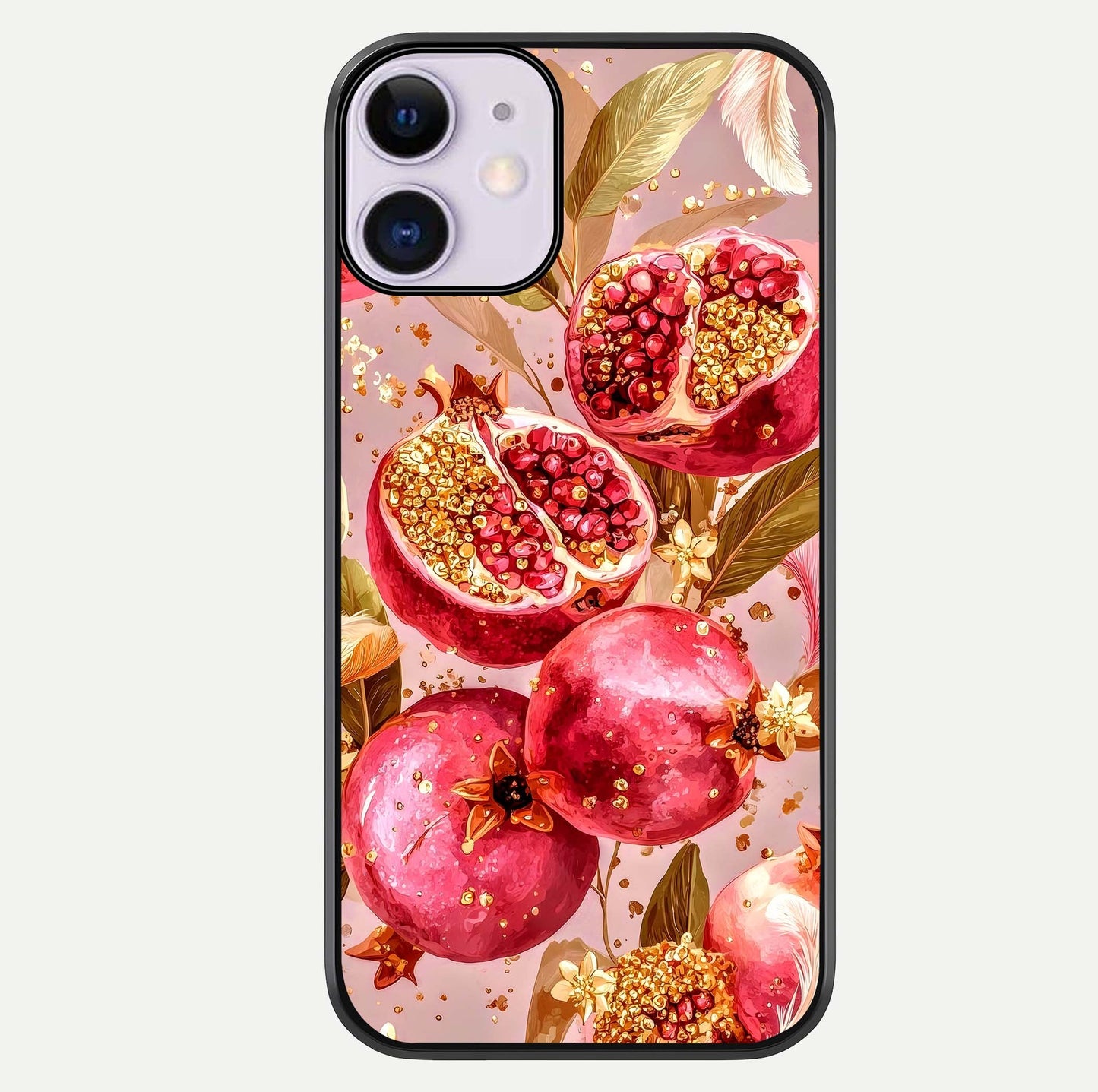 Golden Bloom Glow Glass Case For iPhone 11 by Custom World