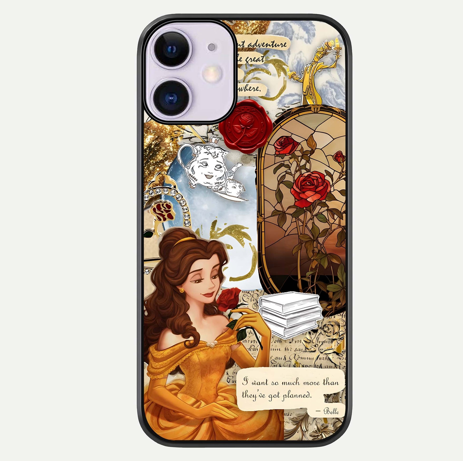 Golden Dream Belle Glass Case For iPhone 11 by Custom World
