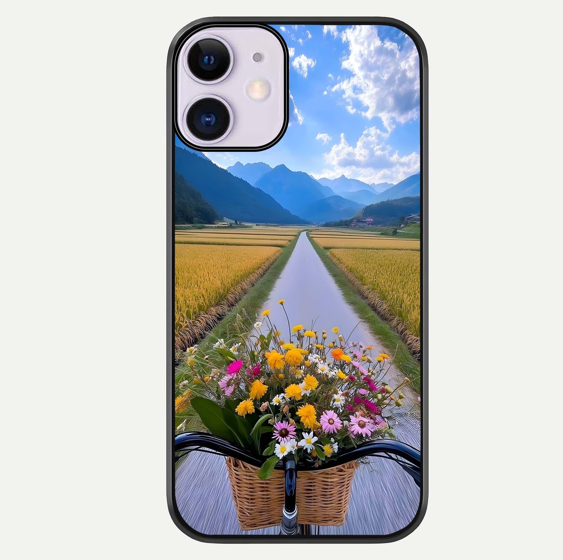 Golden Field Journey Glass Case For iPhone 11 by Custom World