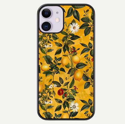 Golden Lemon Field Glass Case For iPhone 11 by Custom World