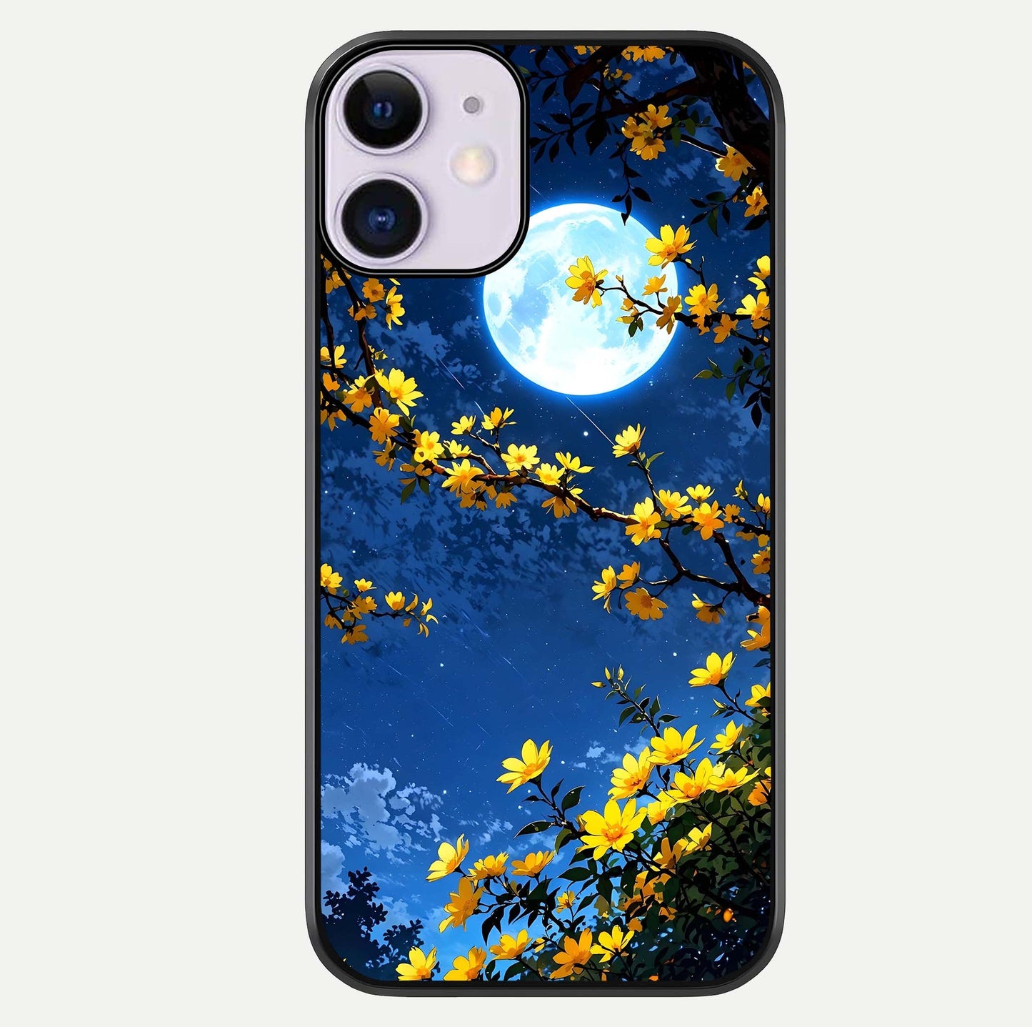 Golden Night Glow Glass Case For iPhone 11 by Custom World