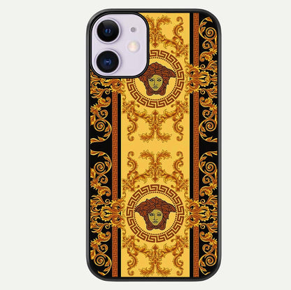 Golden Royal Heritage Glass Case For iPhone 11 by Custom World