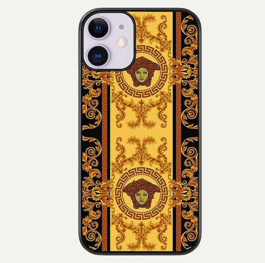 Golden Royal Heritage Glass Case For iPhone 11 by Custom World