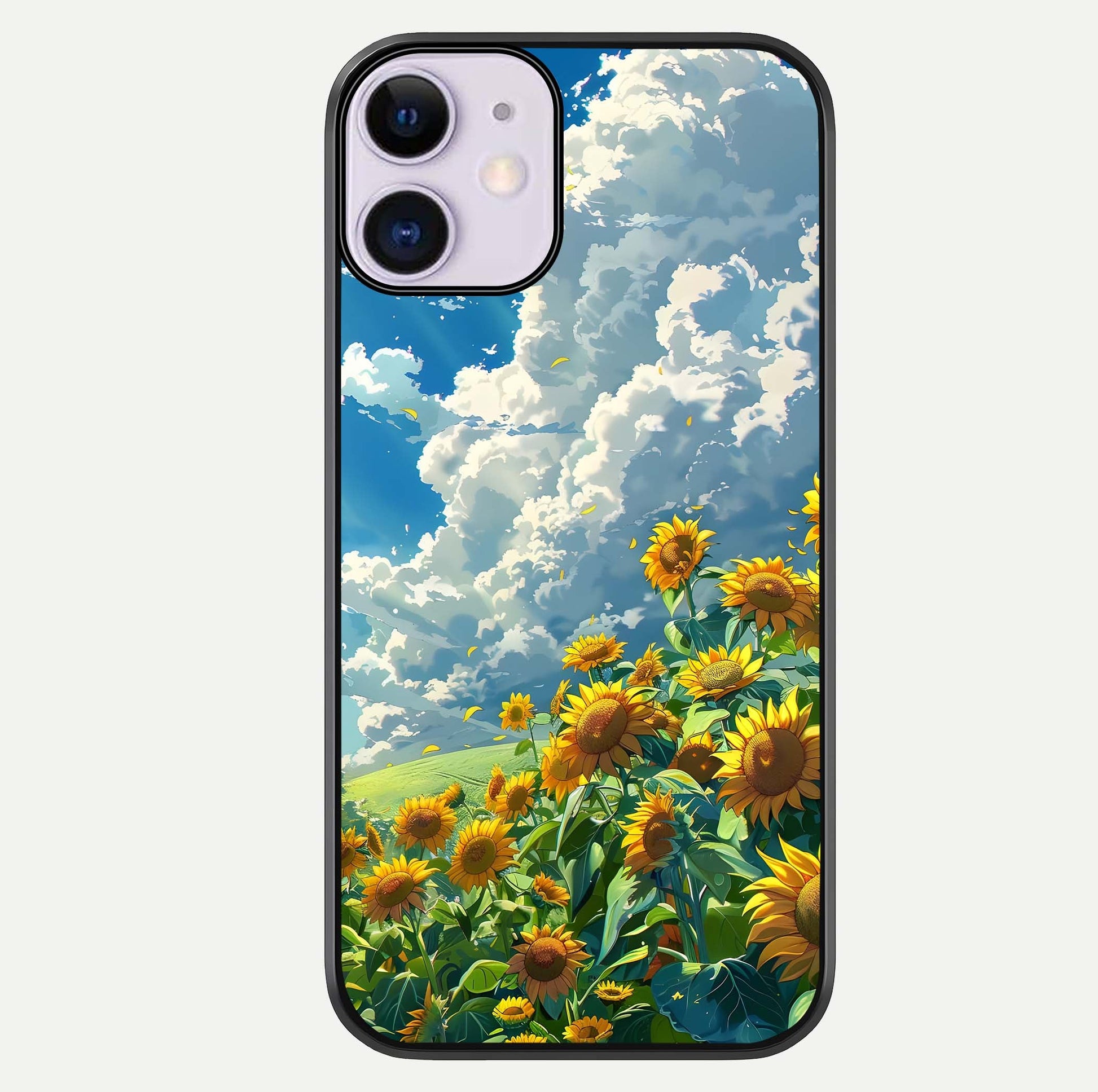 Golden Sun Glory Glass Case For iPhone 11 by Custom World