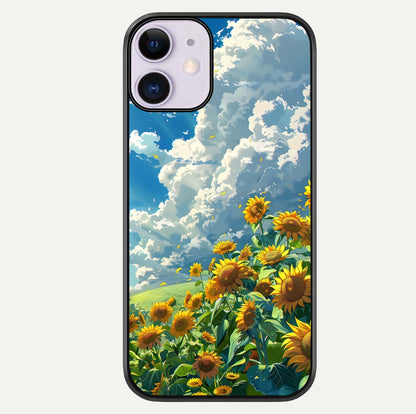 Golden Sun Glory Glass Case For iPhone 11 by Custom World