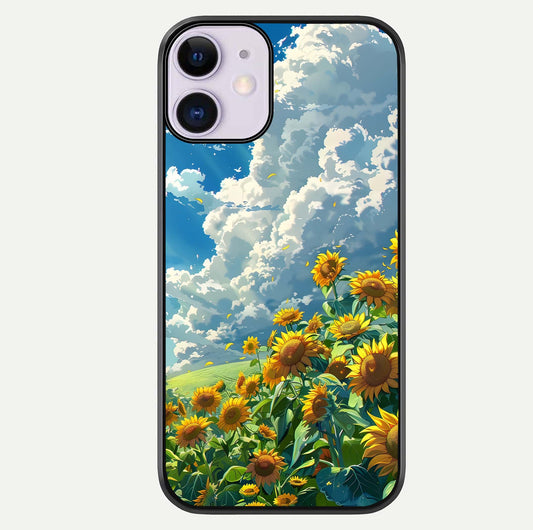 Golden Sun Glory Glass Case For iPhone 11 by Custom World