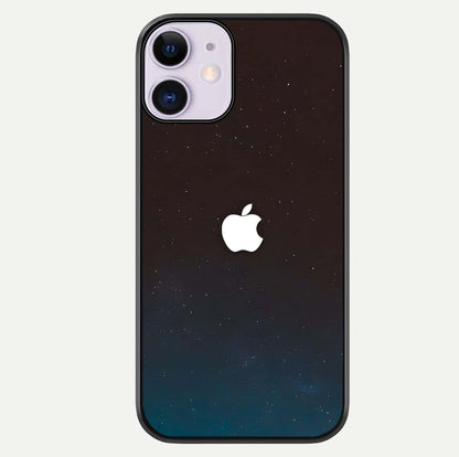 Green Emerald Apple Logo Glass Case For iPhone 11 by Custom World