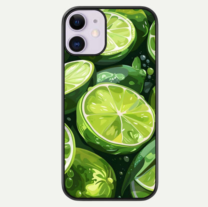 Green Lemon Glass Case For iPhone 11 by Custom World