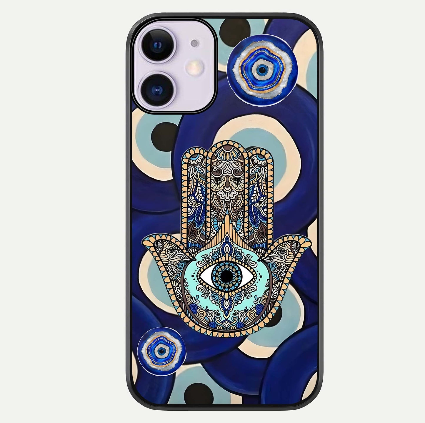 Hamsa Divine Guard Glass Case For iPhone 11 by Custom World