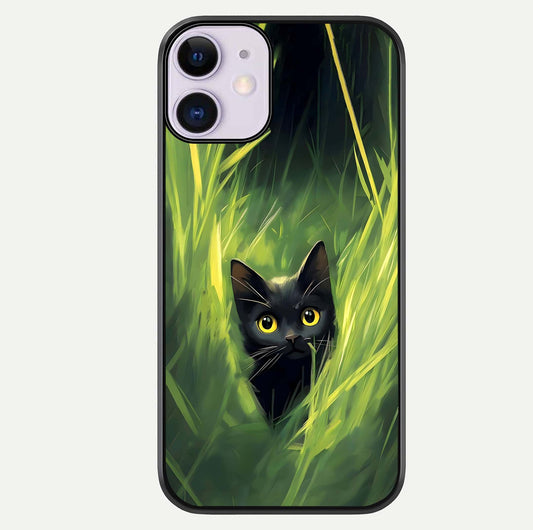 Hidden Cat Whisper Glass Case For iPhone 11 by Custom World