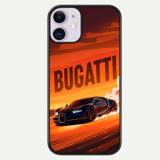 Inferno Bugatti Storm Glass Case For iPhone 11 by Custom World